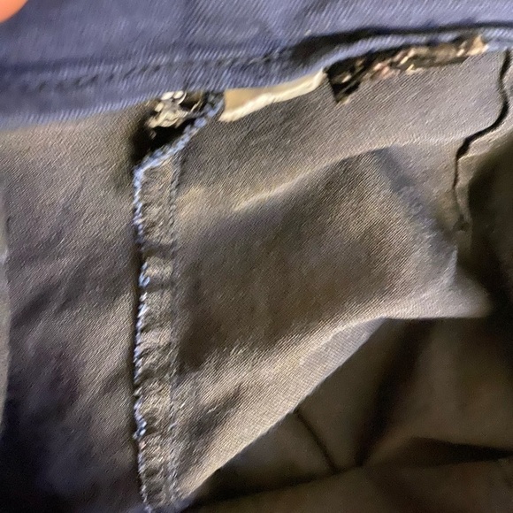 DIVIDED NAVY BLUE FITTED PANTS - Picture 3 of 5